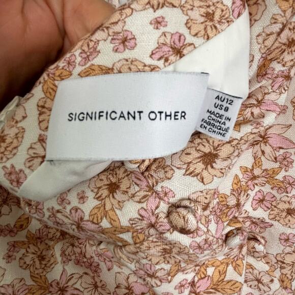 Significant Other Maria Floral Linen Sleeveless Maxi Dress 8 - Picture 11 of 16